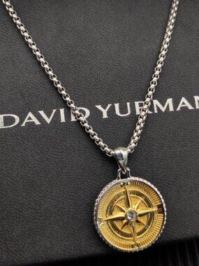 David Yurman 925 Silver Necklaces with Original Pouch